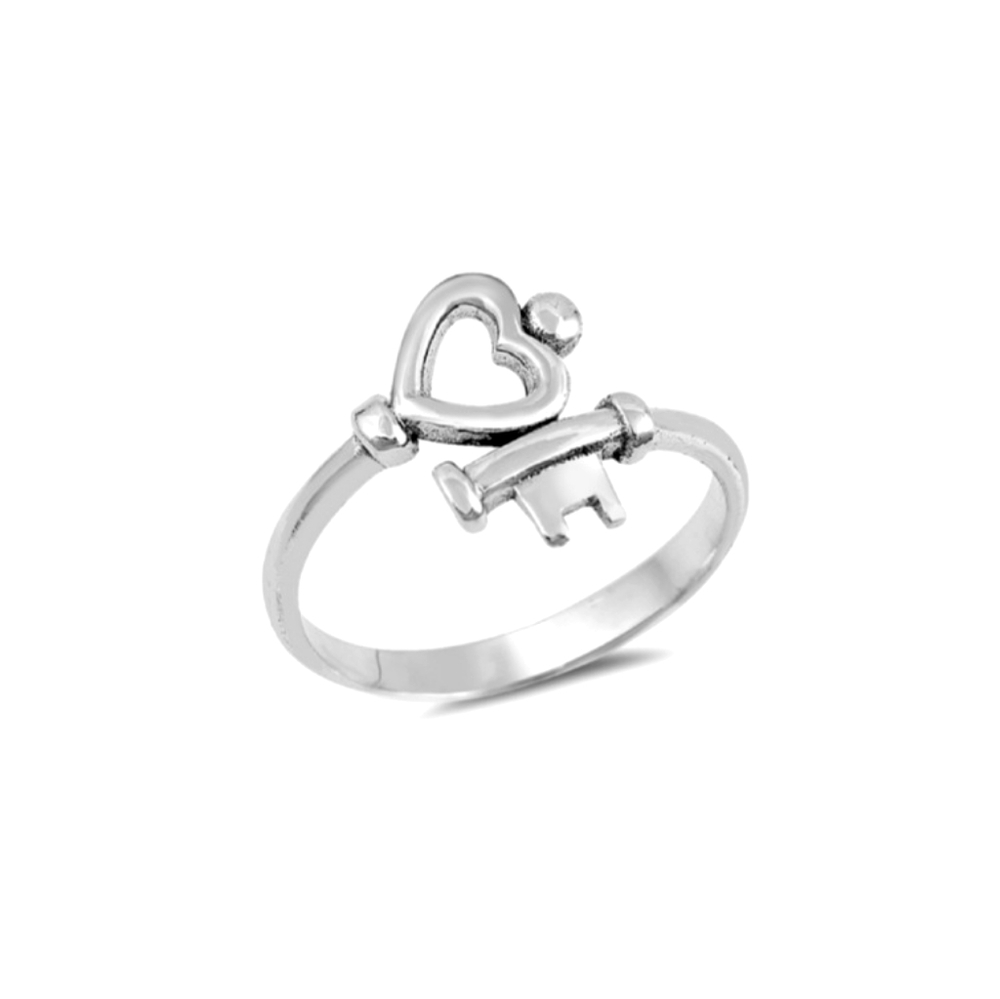🥰 KEY TO MY HEART STERLING SILVER RING